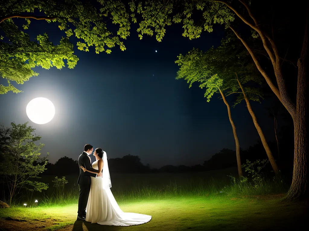 Magia e Romance Sob a Lua Cheia. 3 fotografia lua cheia no casamento
