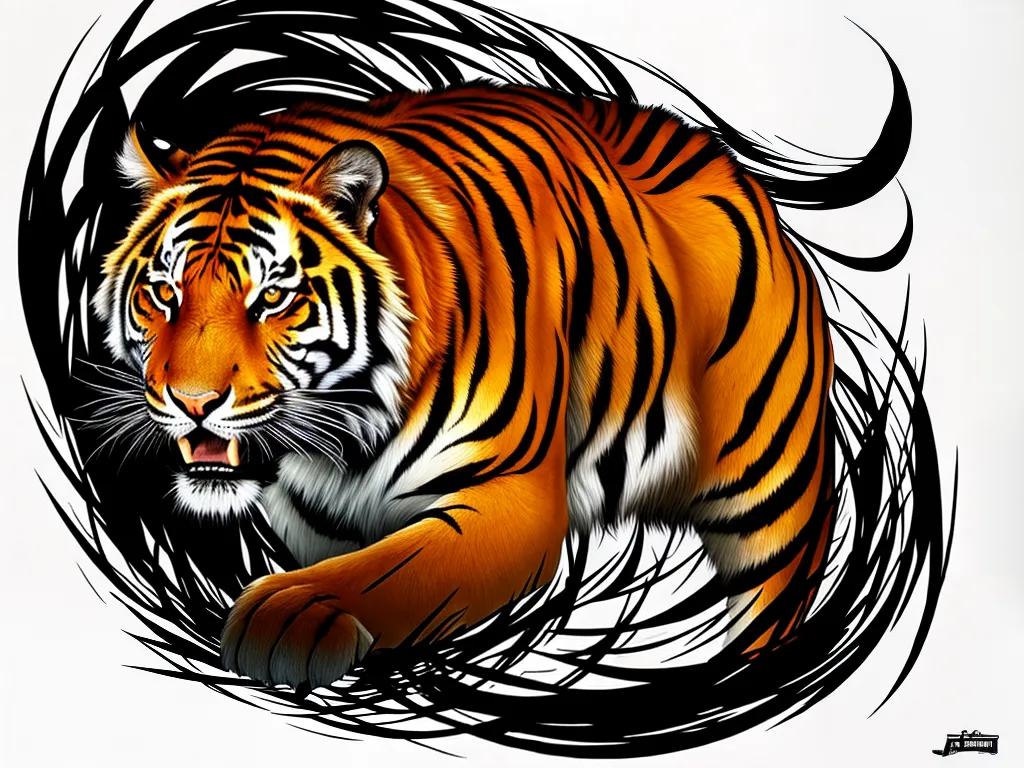 O Poder e a Força do Tigre 3 fotografia tatuagem tigre