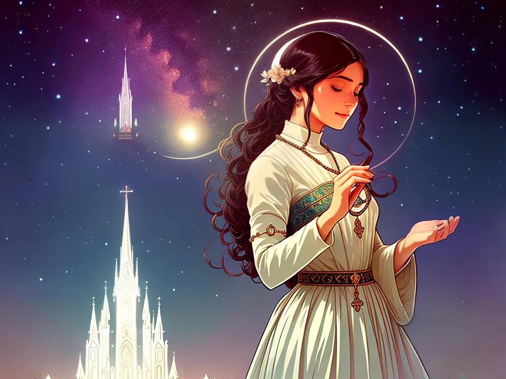 ilustracao 5 meios de fazer oracao nossa senhora