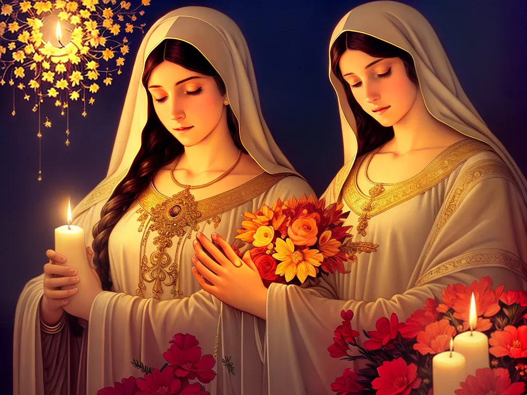 Conexão Divina: Oração à Virgem Maria 4 ilustracao Conexao Divina Oracao a Virgem Maria