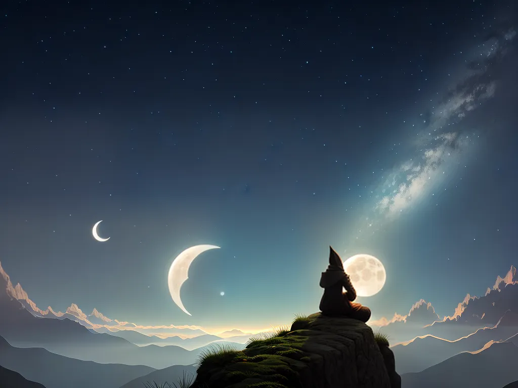 ilustracao Desvendando os Misterios da Lua Crescente