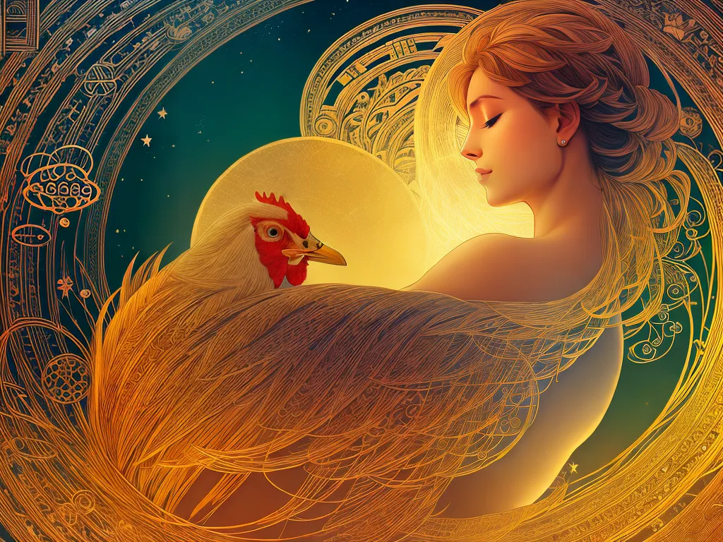 ilustracao Interpretacao dos Sonhos Galinha e seus Significados