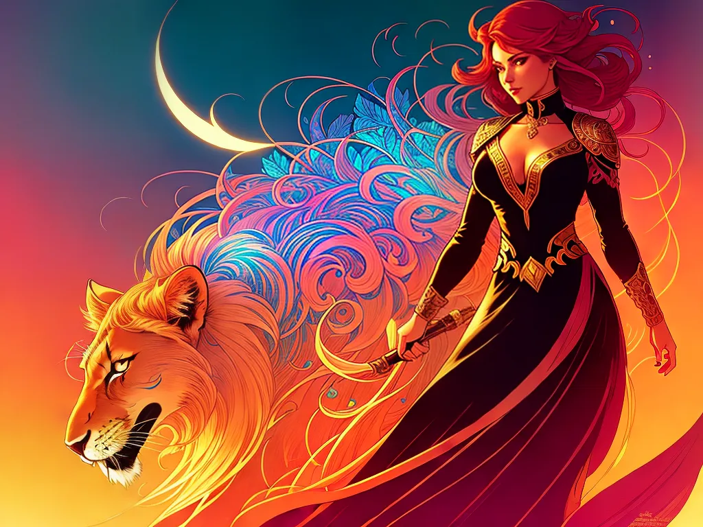 ilustracao Lilith em Leao Explorando a Casa 5