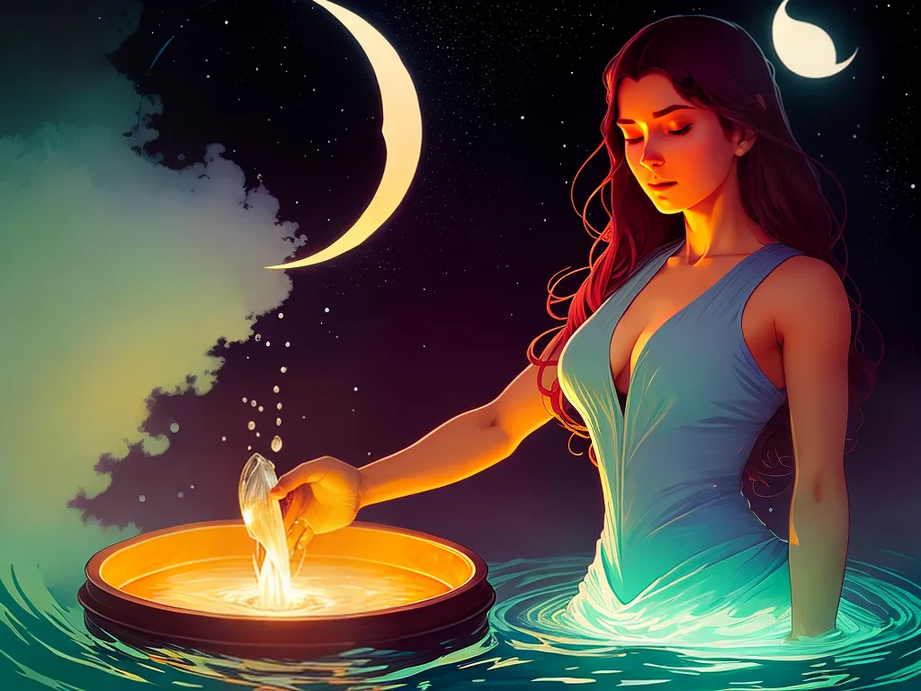 ilustracao banho lua nova
