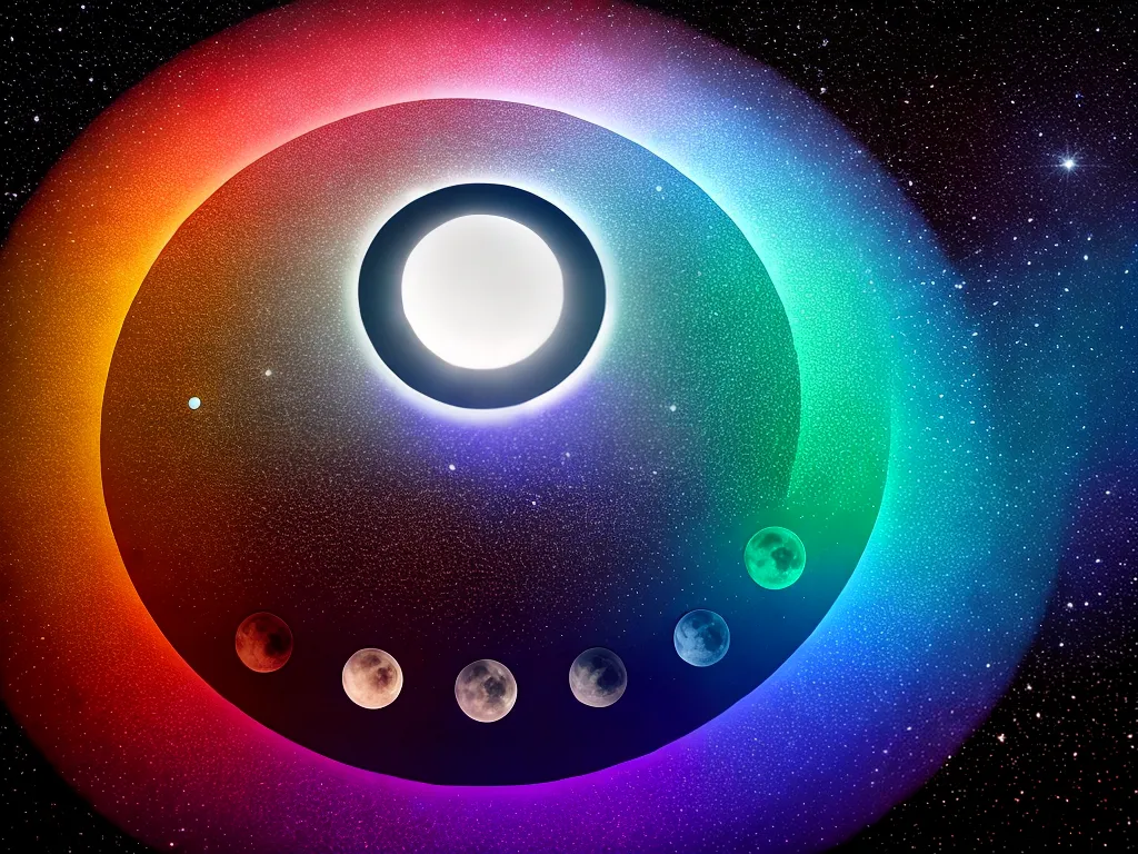 ilustracao calendario lunar eventos astrologicos