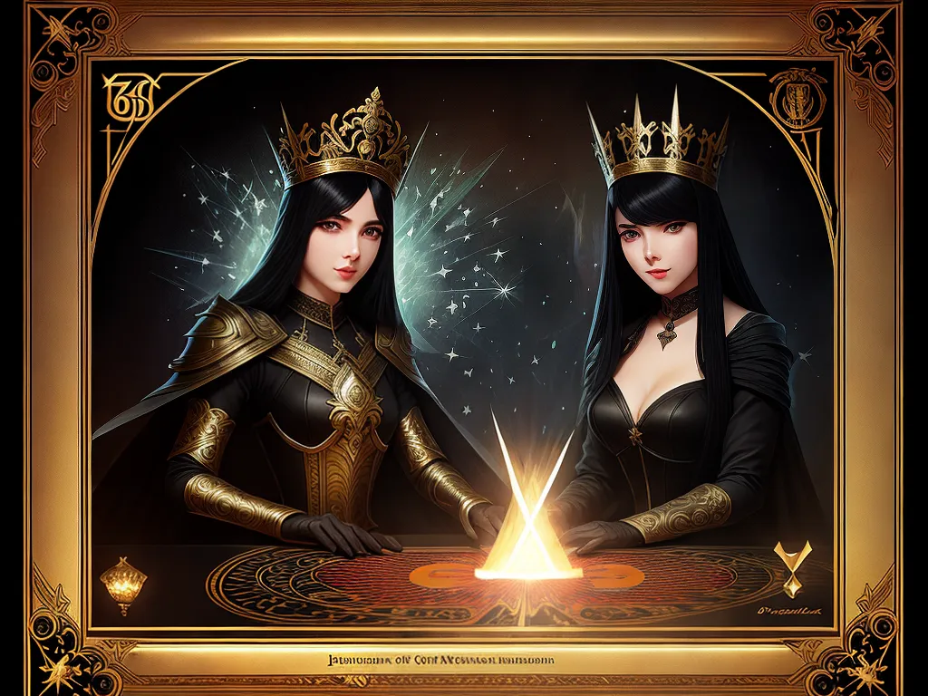 ilustracao cartomancia cartas do naipe de espadas