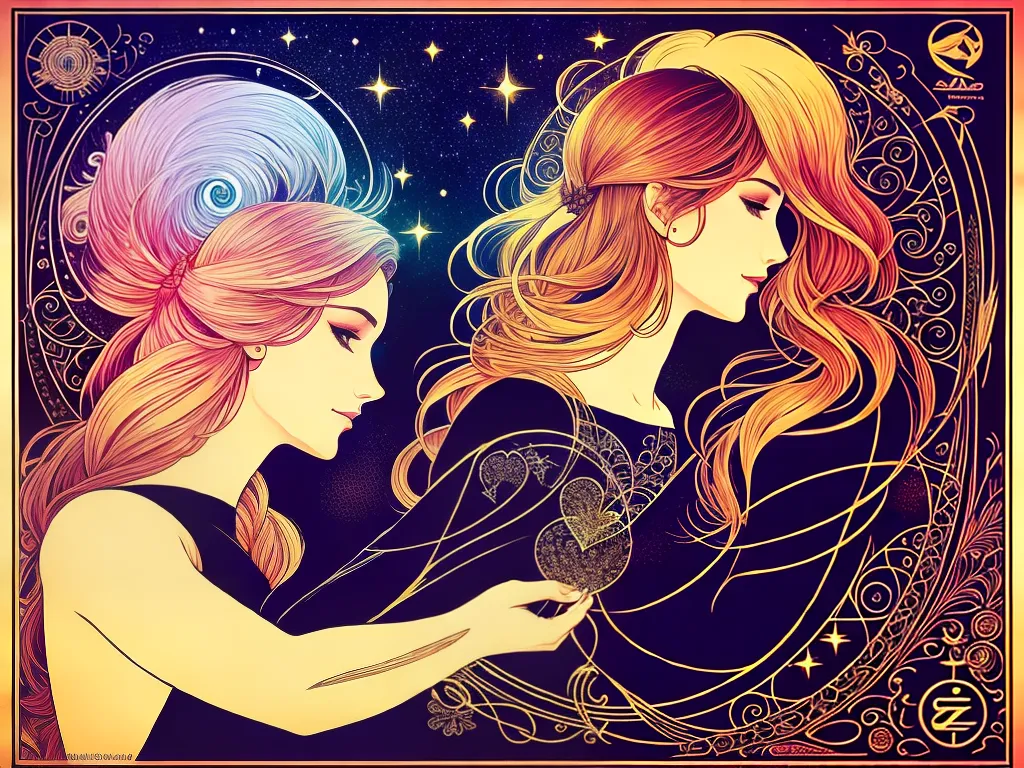 ilustracao combinacao signos amor futuro romance
