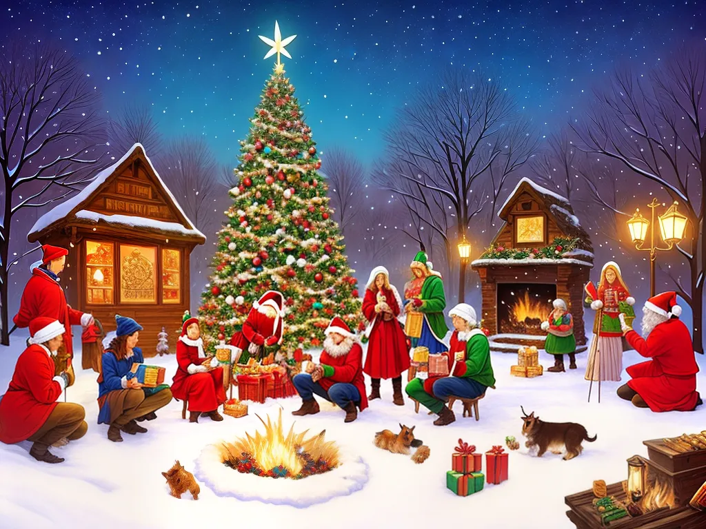 ilustracao comportamento dos signos no natal