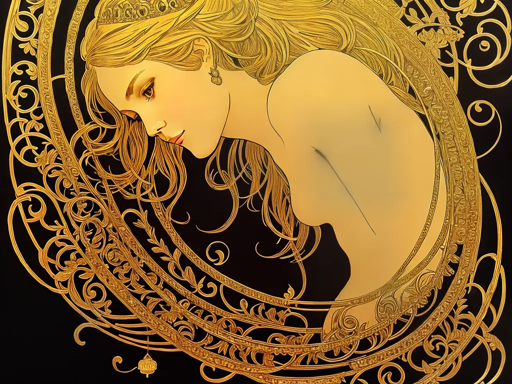 ilustracao corrente de ouro no sonho