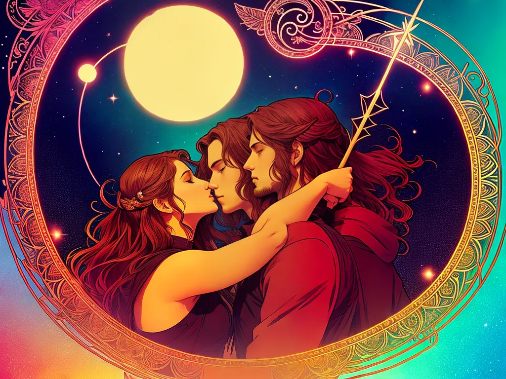 ilustracao descubra o futuro amoroso em para cada signo