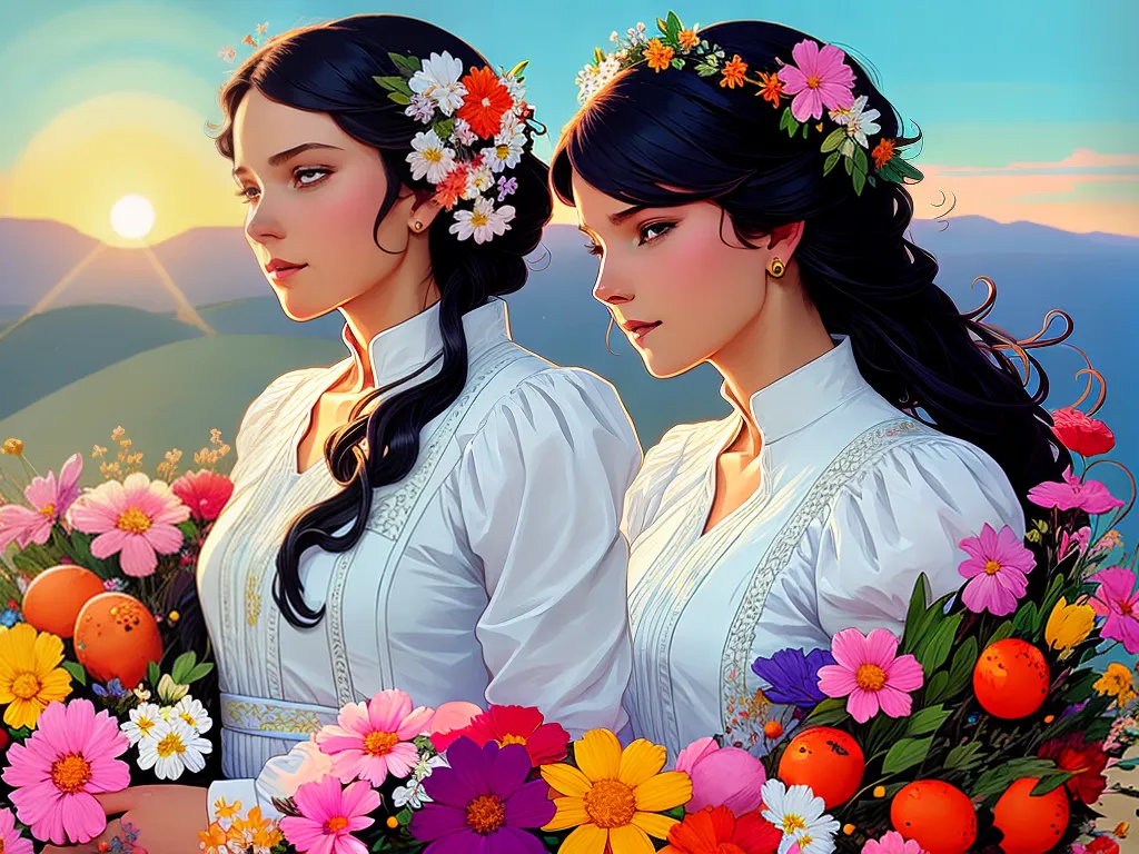 Celebração Ostara: Equinócio de Primavera Espiritual 4 ilustracao deusa ostara celebrar equinocio primavera