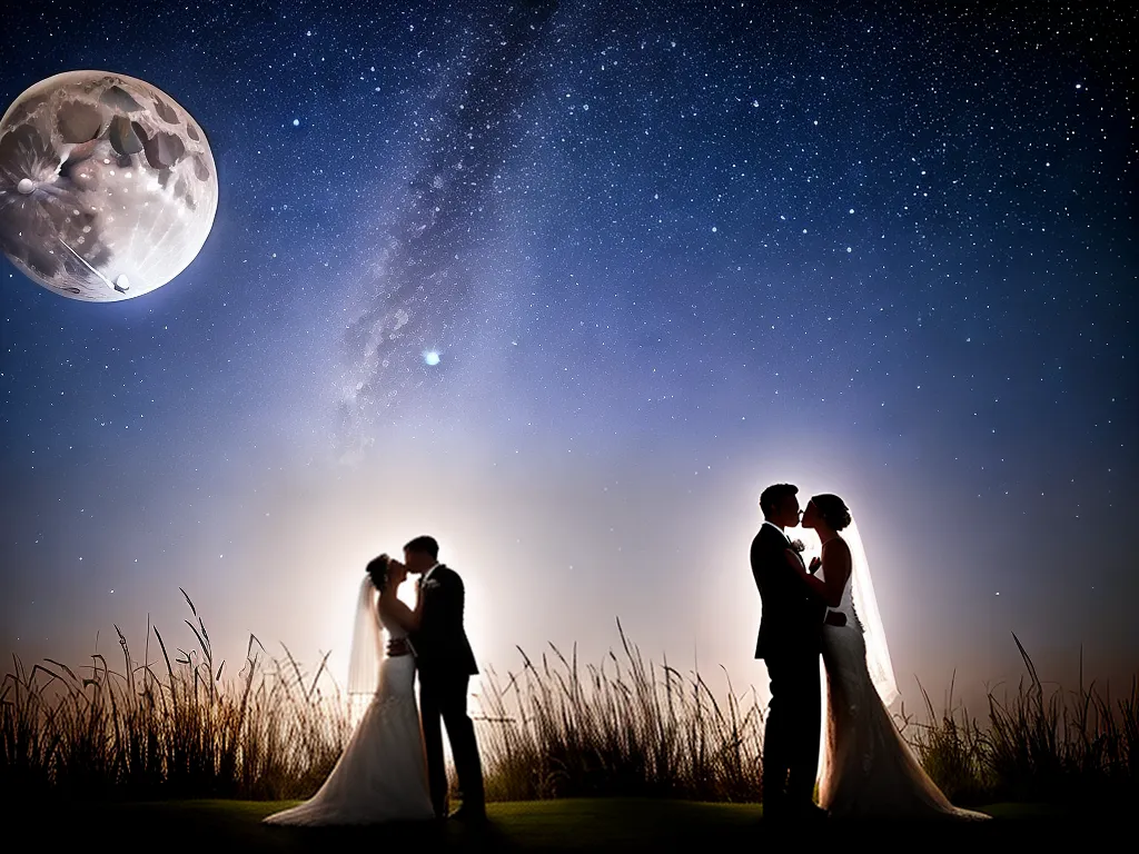 ilustracao dias ideais para casar no mes das noivas segundo a lua
