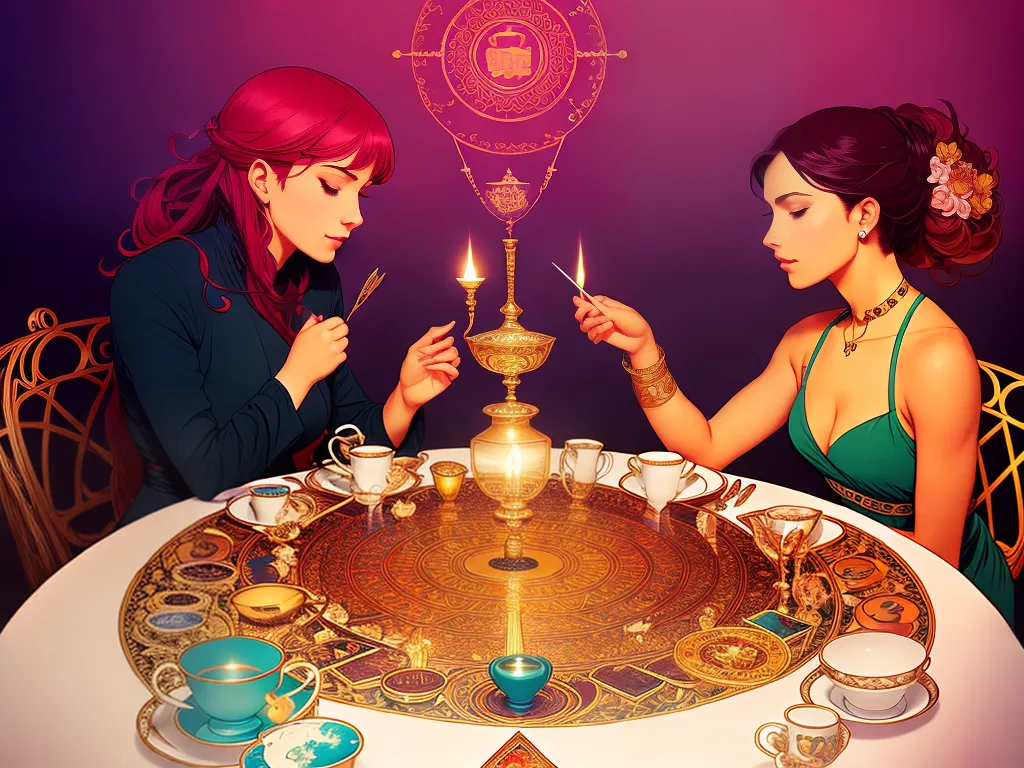 ilustracao festa do cha tarot significado