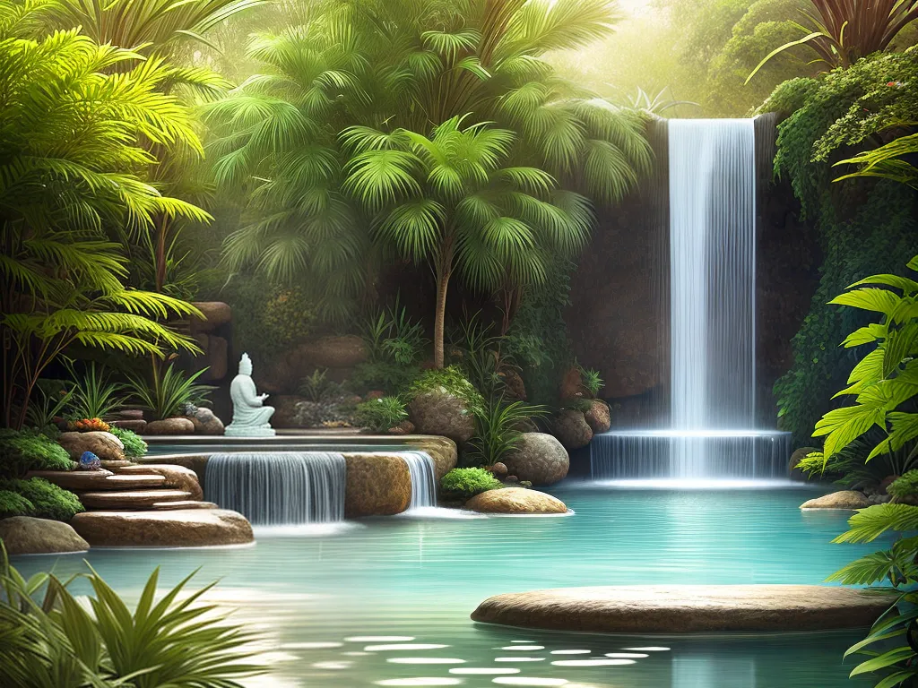 ilustracao fonte de agua feng shui vantagens dia a dia
