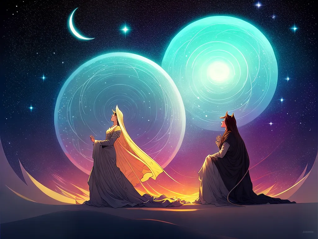 ilustracao fundo do ceu em touro como foi minha criacao