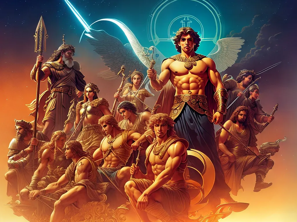 ilustracao mitos gregos origem personagens