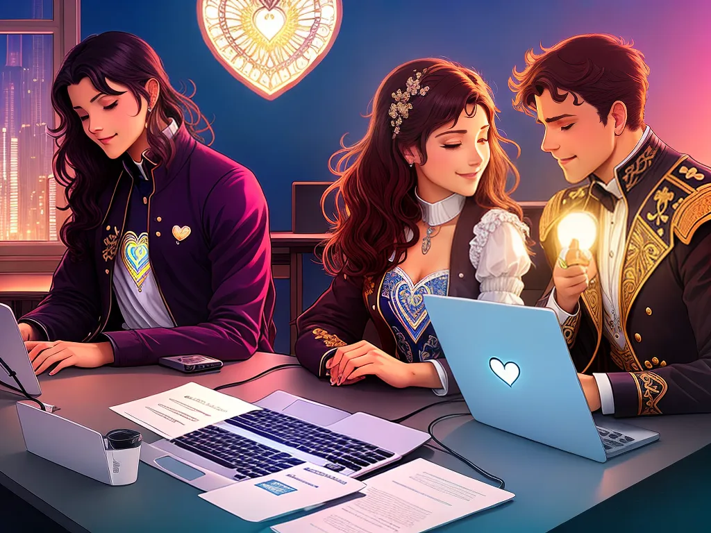 ilustracao namoro pela internet pode dar certo