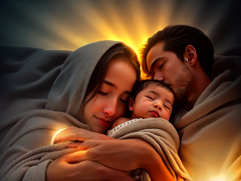 ilustracao oracao bebe bencao protecao
