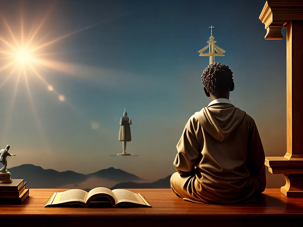 ilustracao oracao do estudante fe para realizar seus objetivos