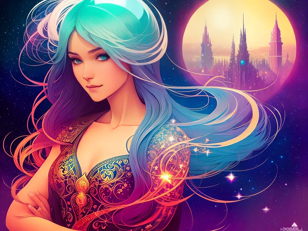 ilustracao previsoes ano futuro signo
