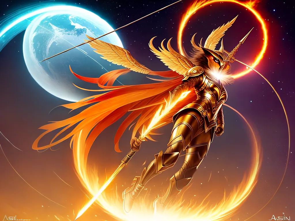 ilustracao saturno sagitario impulsividade inteligencia