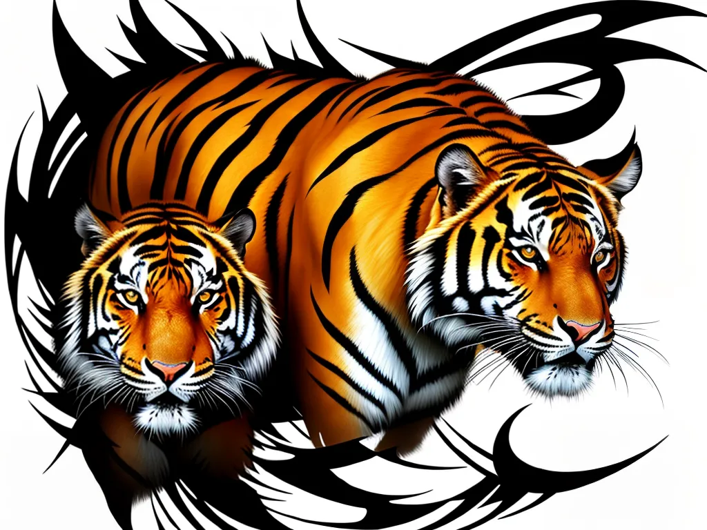 O Poder e a Força do Tigre 4 ilustracao tatuagem tigre