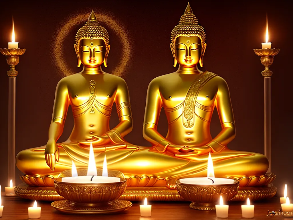 Descubra os Diferentes Budas: Guia do Budismo 4 ilustracao tipos de buda aprenda o que e o budismo aqui