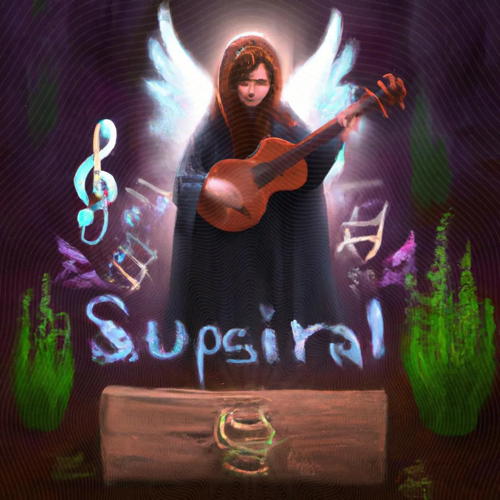uma ilustração realista de musica espirita letra
