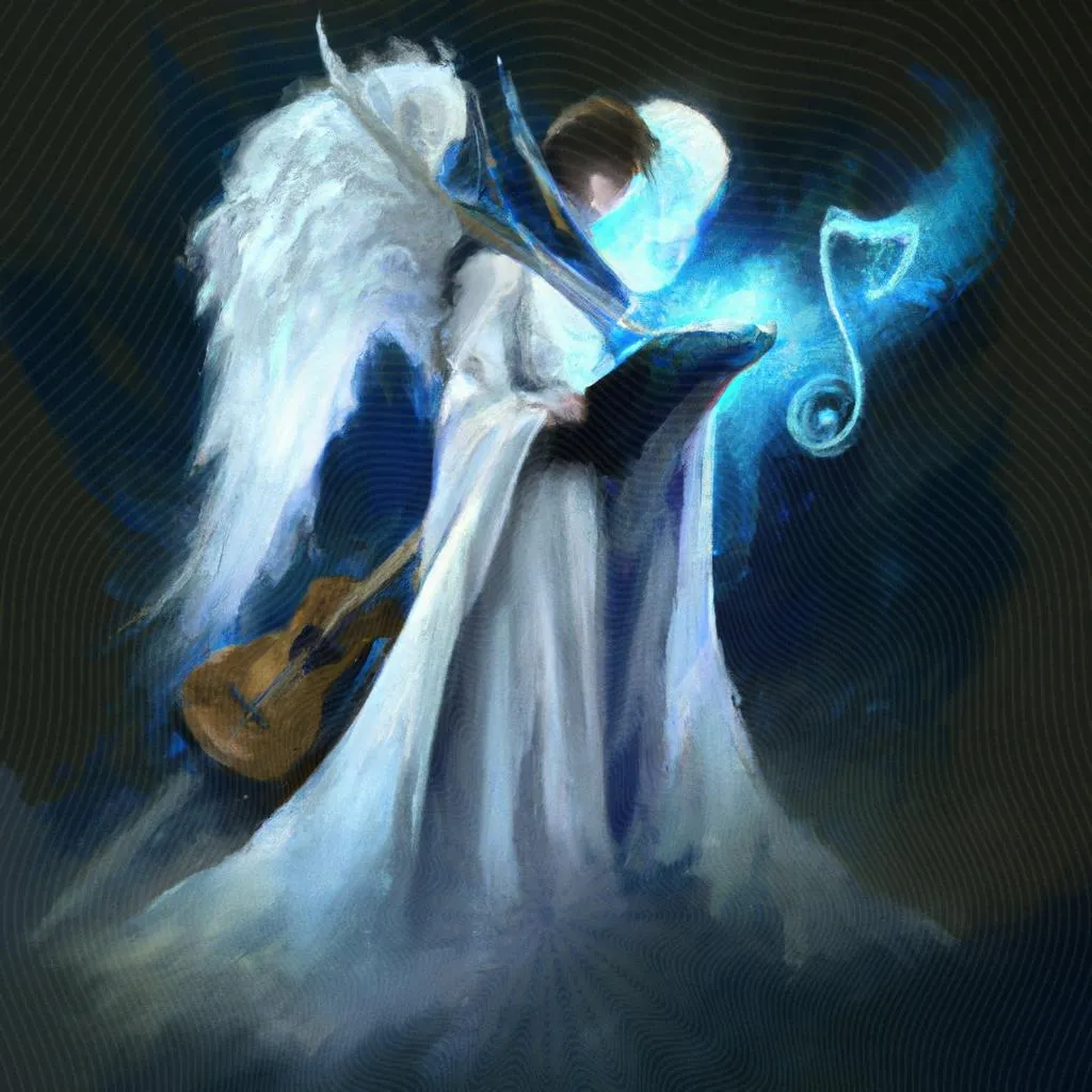 uma ilustração de musica espirita letra