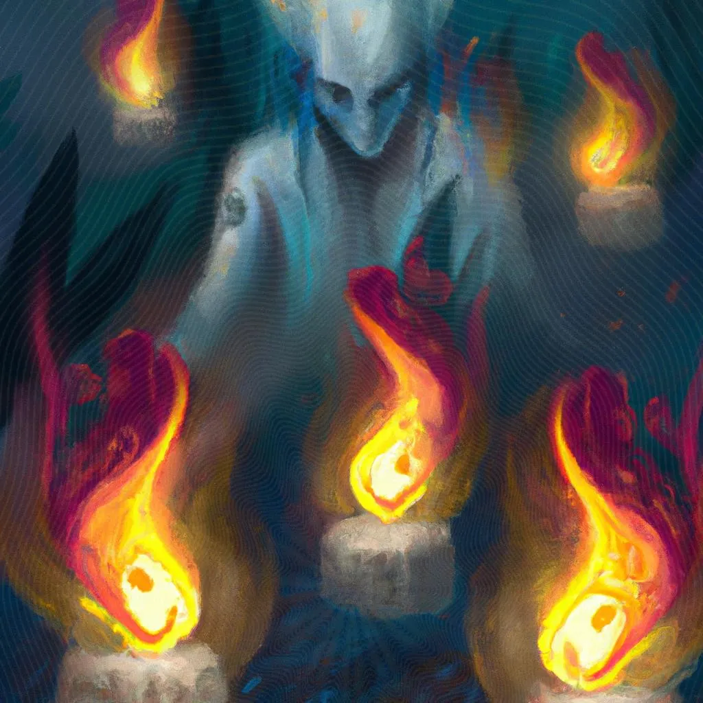 uma imagem estilizada de nomes de espiritos