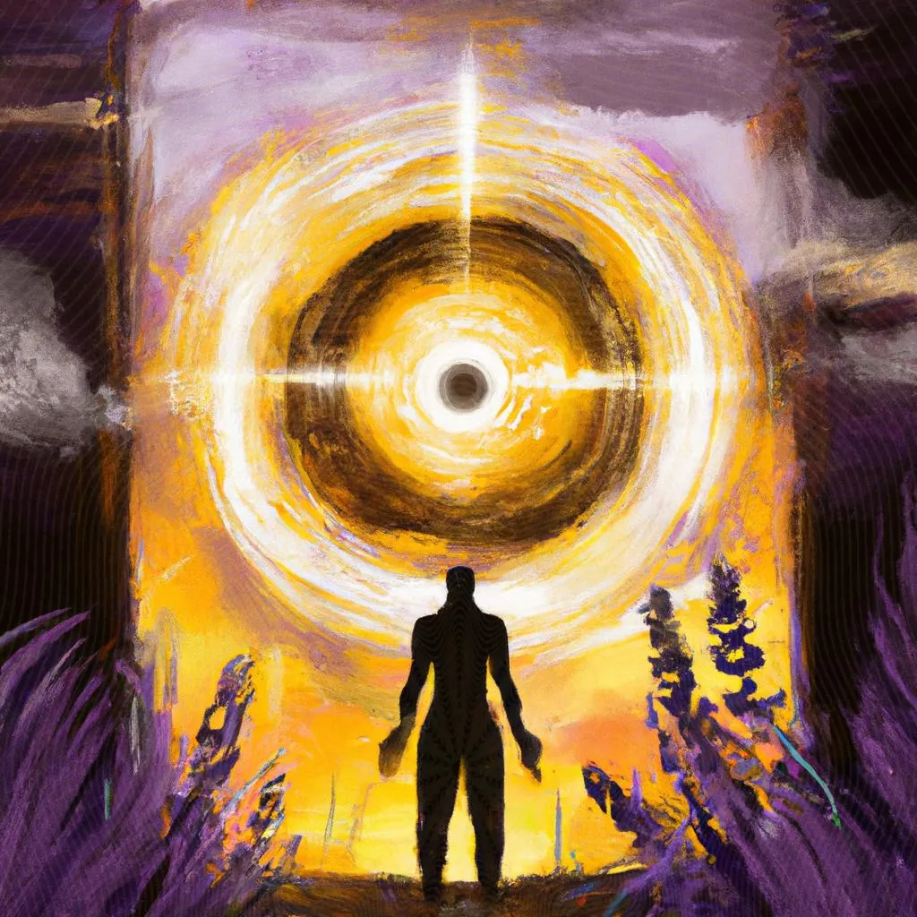 uma obra de arte ilustrativa de o que é deus na visão espirita
