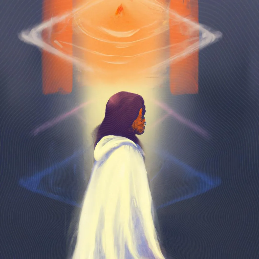 um esquema ilustrado de o que é religião espirita