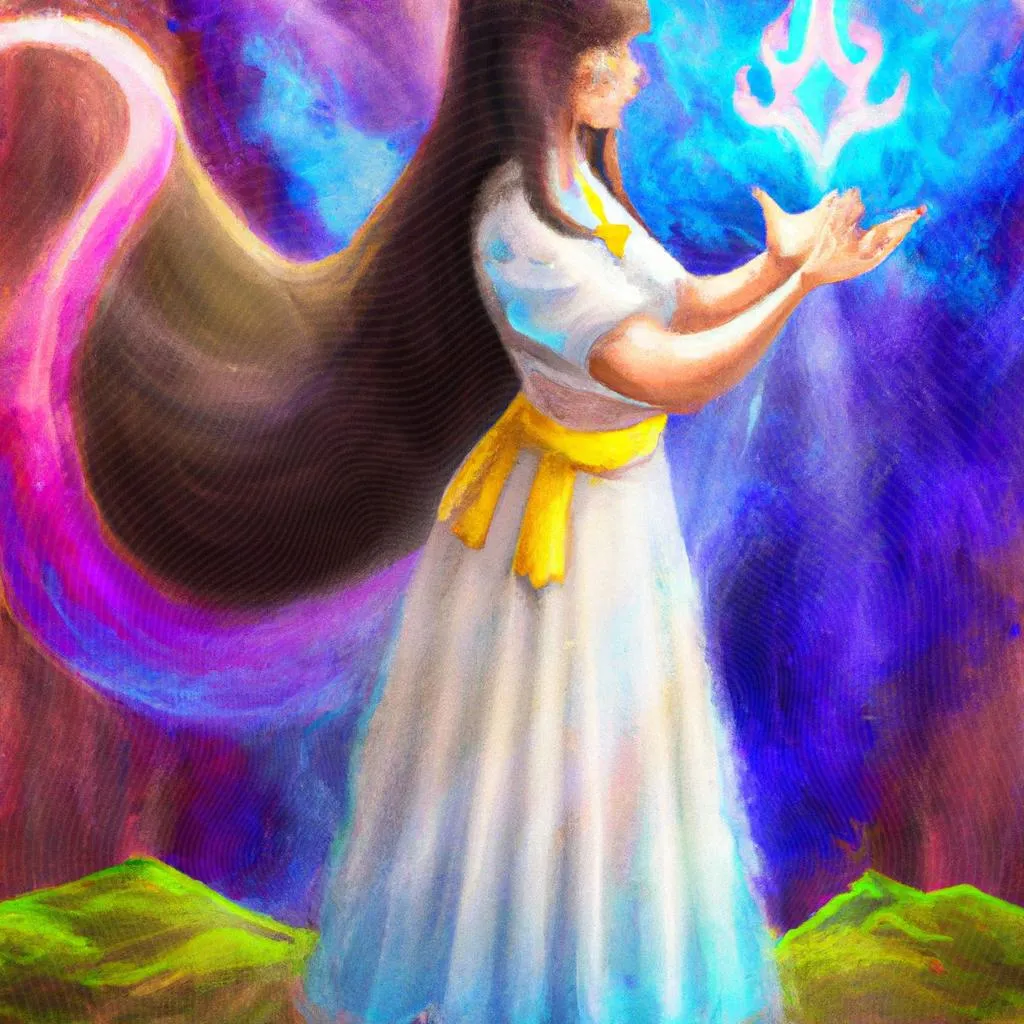 um desenho artístico sobre orações espiritas de cura