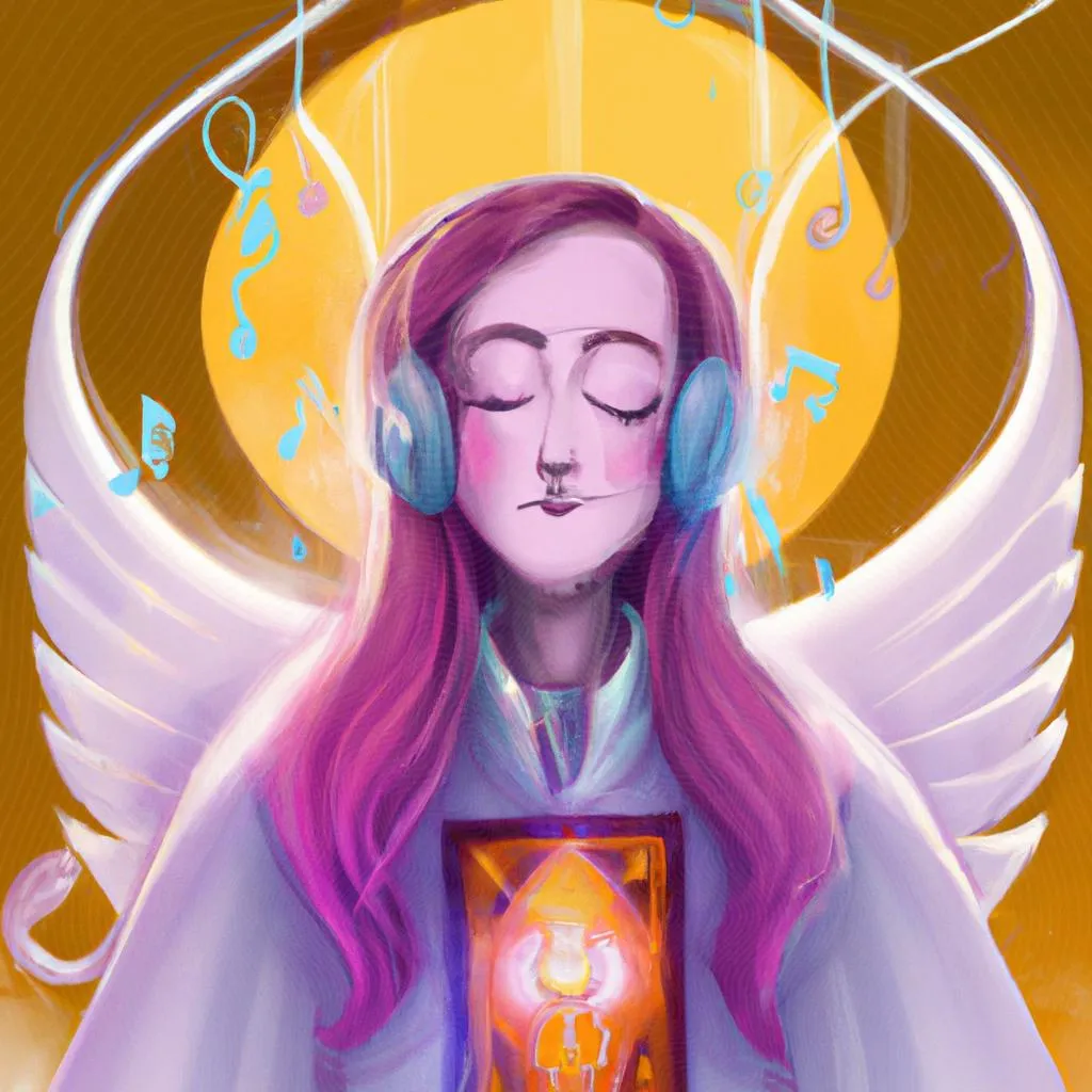 uma pintura figurativa de ouvir a musica espirito santo