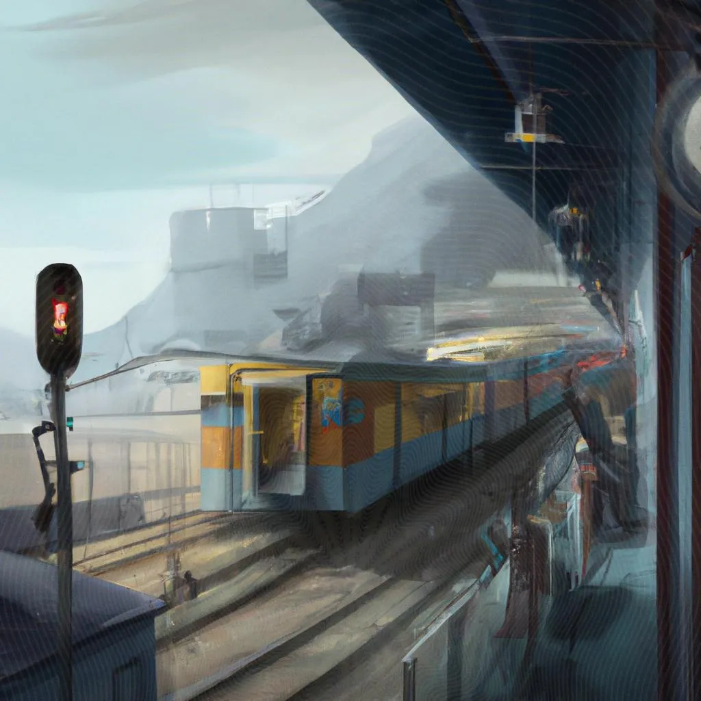 uma arte abstrata sobre trem de bh para espirito santo