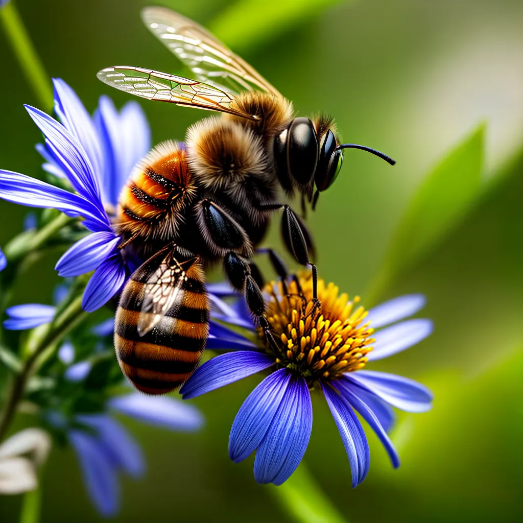Descubra o Significado de Sonhar com Abelhas 3 Fotos abelha flor listras asa polinizacao