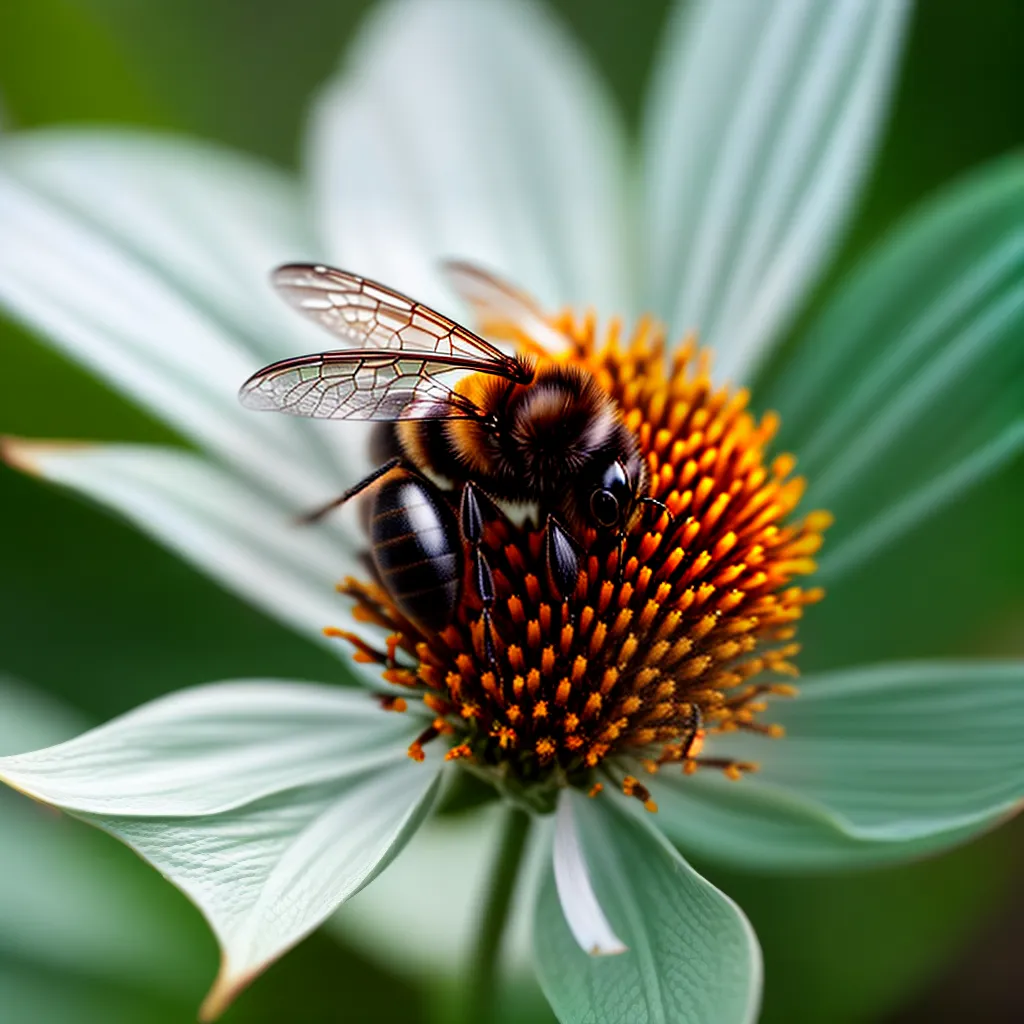 Fotos abelha flor polen asa perigo