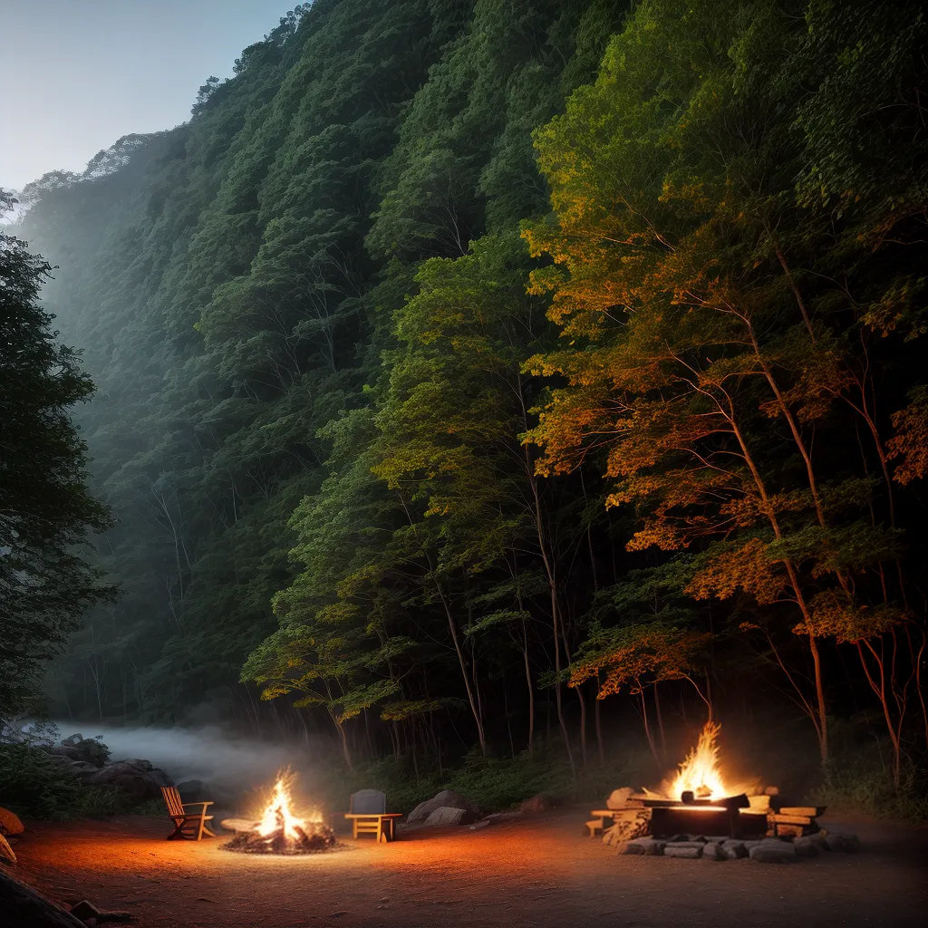 Mergulhe na Natureza: Interpretação dos Sonhos com Acampamento e Rodovias 2 Fotos acampamento floresta fogueira estrelas