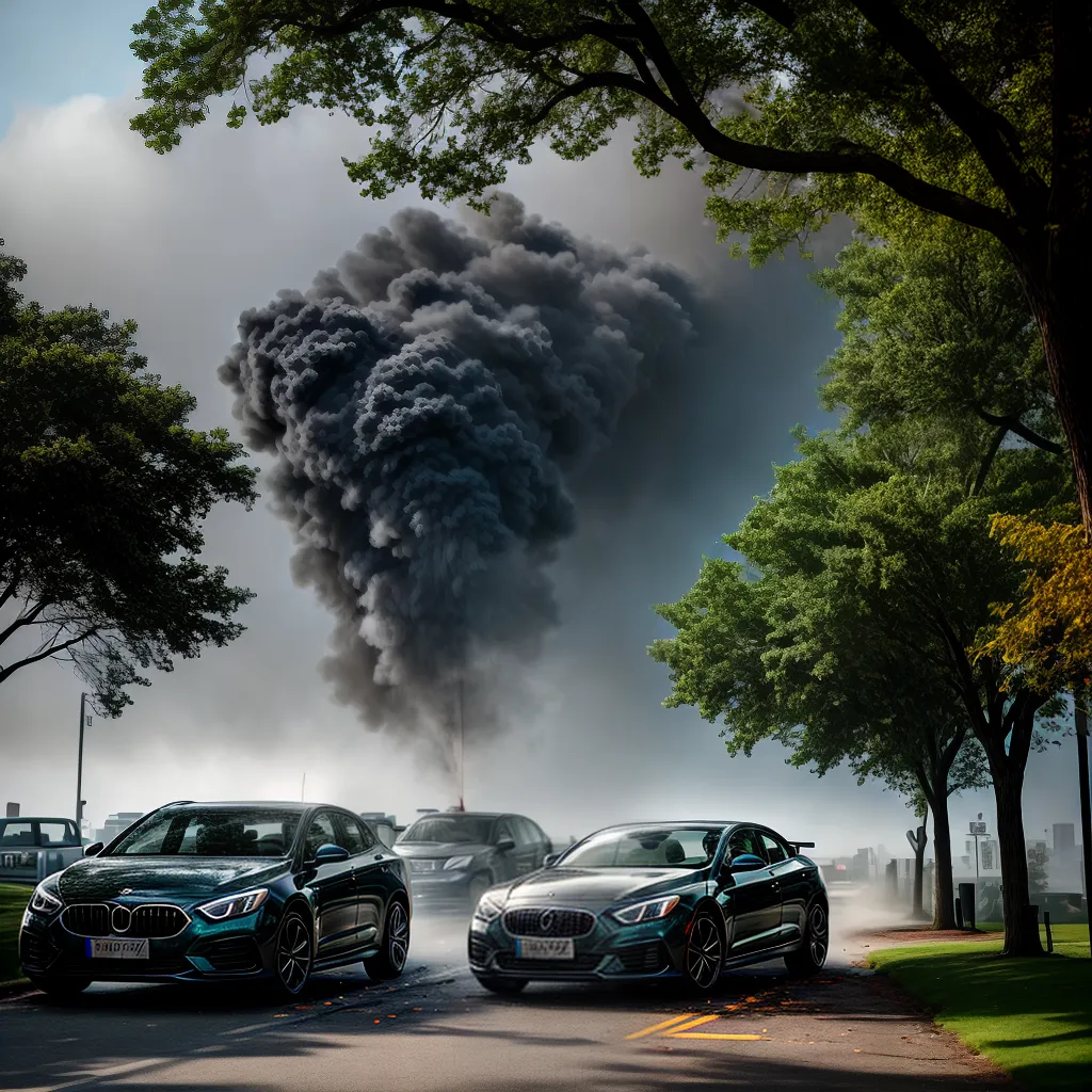 Pressentimentos Revelados: Entenda o Significado de Sonhar com Acidentes 4 Fotos acidente carro arvore fumaca motorista