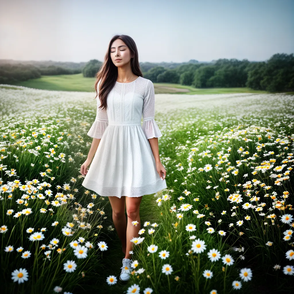Qual o Significado de Sonhar com Flores Brancas na Adolescência? 4 Fotos adolescencia flores brancas campo serenidade