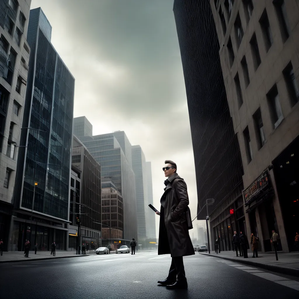 Fotos agente trenchcoat briefcase edificio