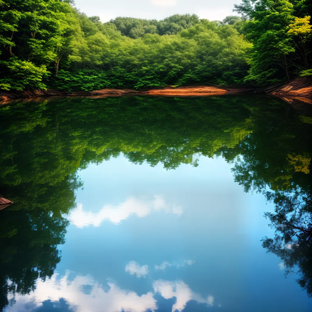 Fotos agua reflexo arvores ceu sonhos