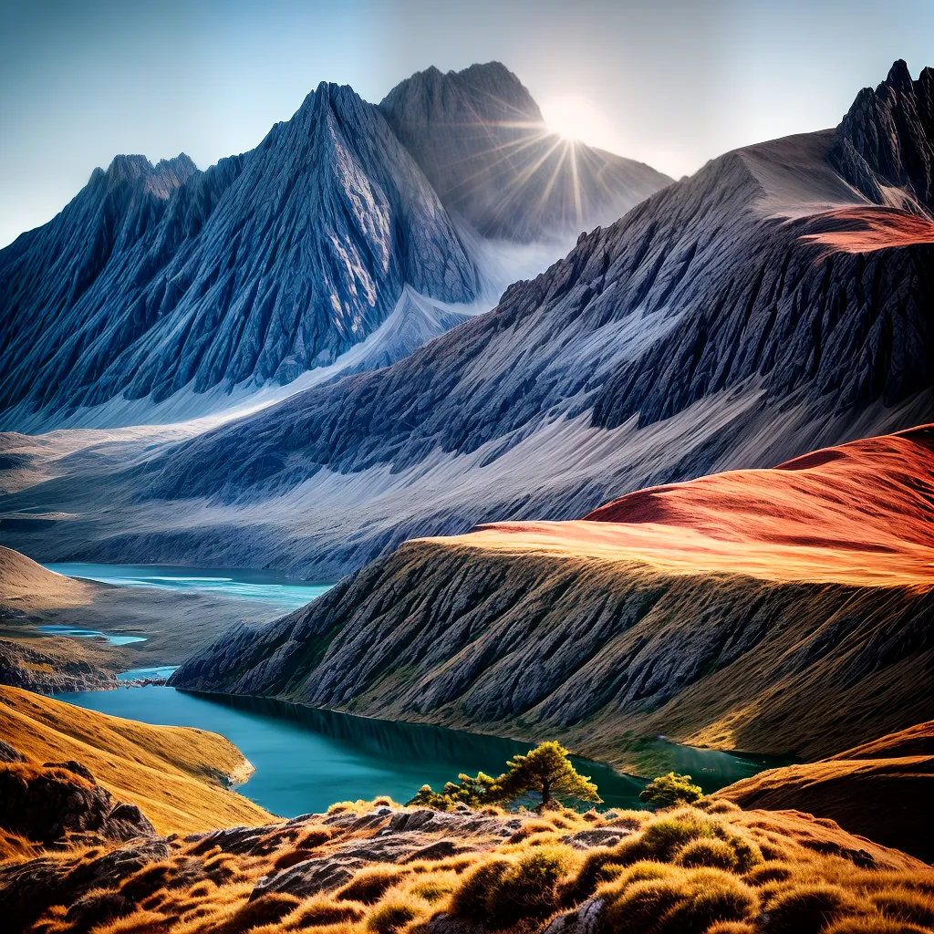 Título do Blog: Em Busca da Aventura Perfeita: O Que Significa Sonhar com Montanhas 5 Fotos alpinistas trilha montanha sol nascente