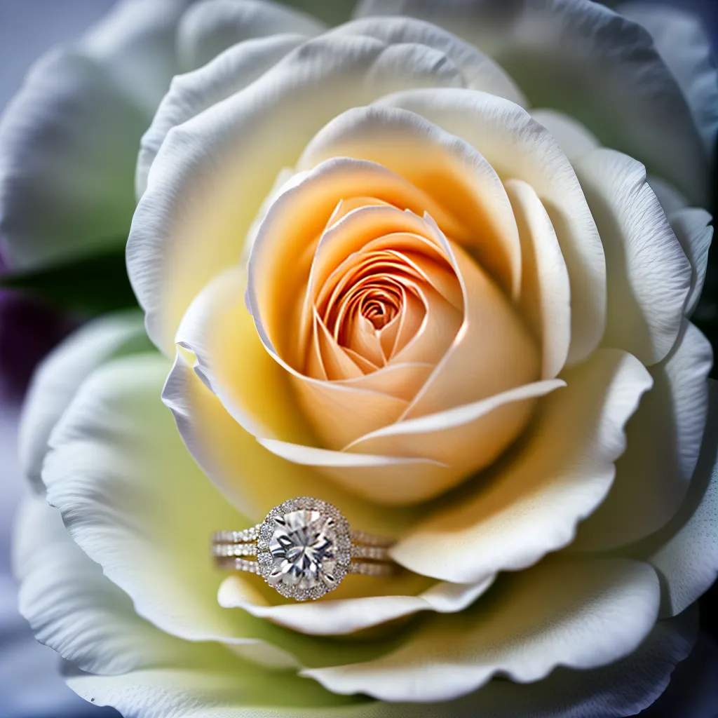 Fotos anel noiva amor rosa