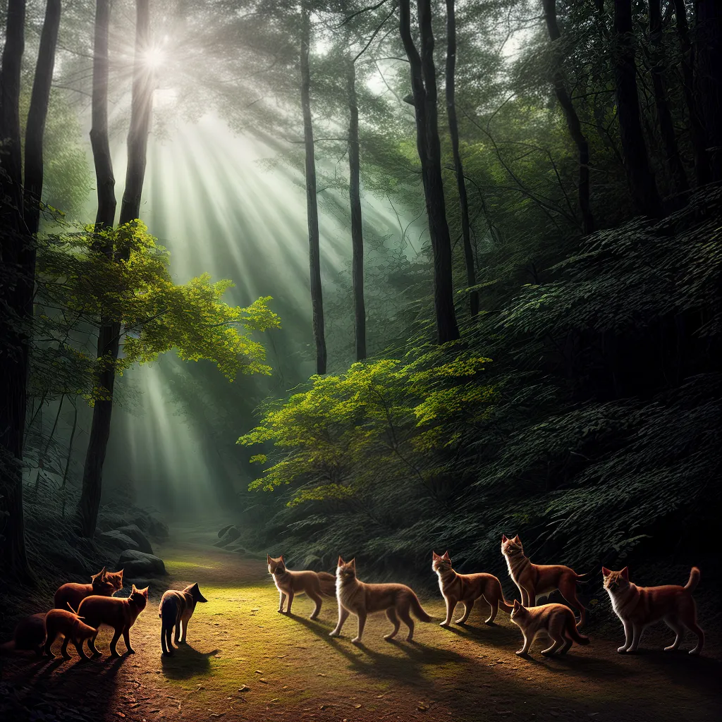 Entenda o que Significa Sonhar com Cachorros e Gatos 3 Fotos animais sonho floresta magica