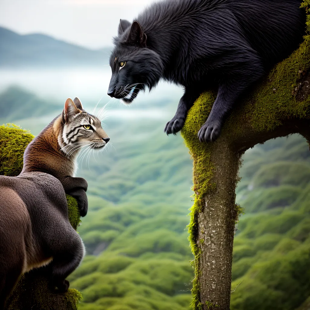 Fotos animal composto olhar perspectiva