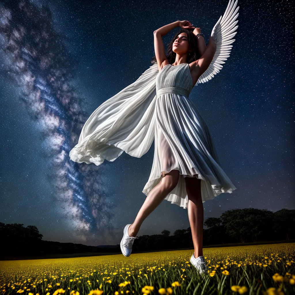 Conexão Divina: O Significado de Sonhar com Anjos e Estrelas 4 Fotos anjo ceu estrelas magia paz