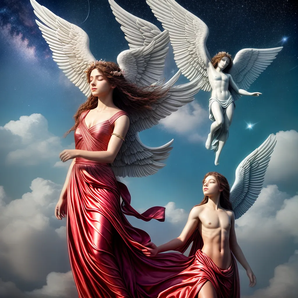 Fotos anjo luz estrelas guia protecao