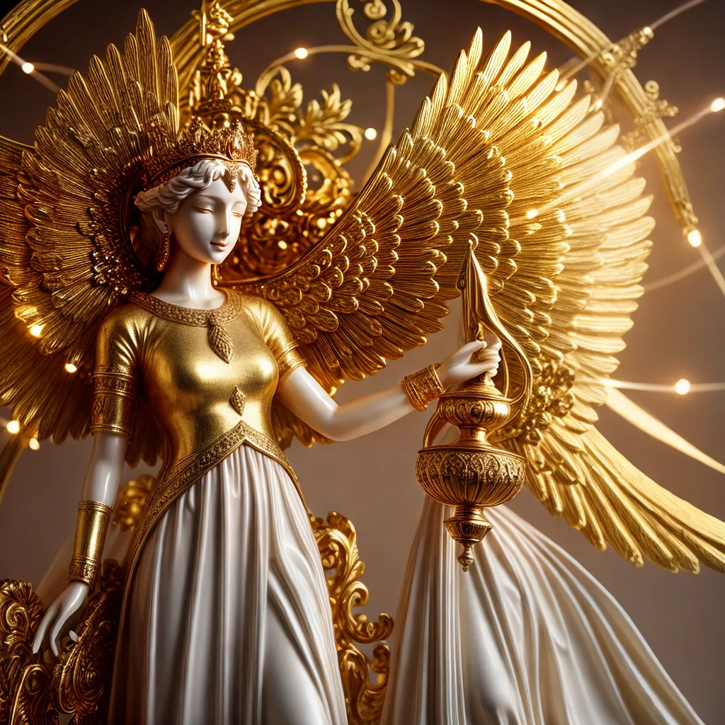 Qual o Significado de Sonhar com Querubim? 4 Fotos anjo protetor trombeta luz