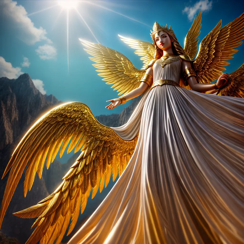 Qual o Significado de Sonhar com Querubim? 2 Fotos anjo trombeta luz ouro